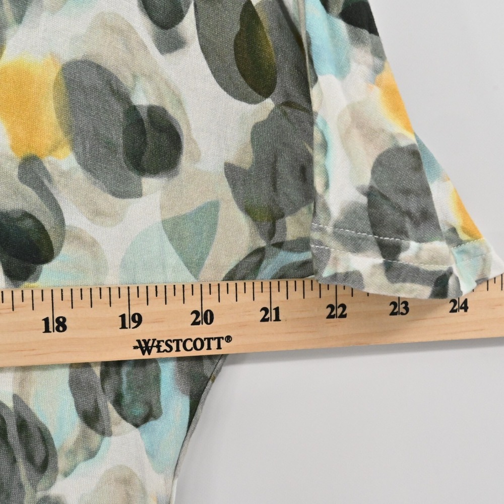 Gerry‎ Weber Green Top Womens Size 6 Abstract Print Lightweight Comfy Matrure - Picture 3 of 11